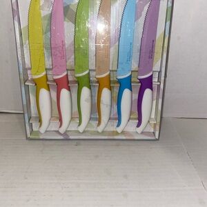 Brandani multicolor Italian style steak knives set of six new